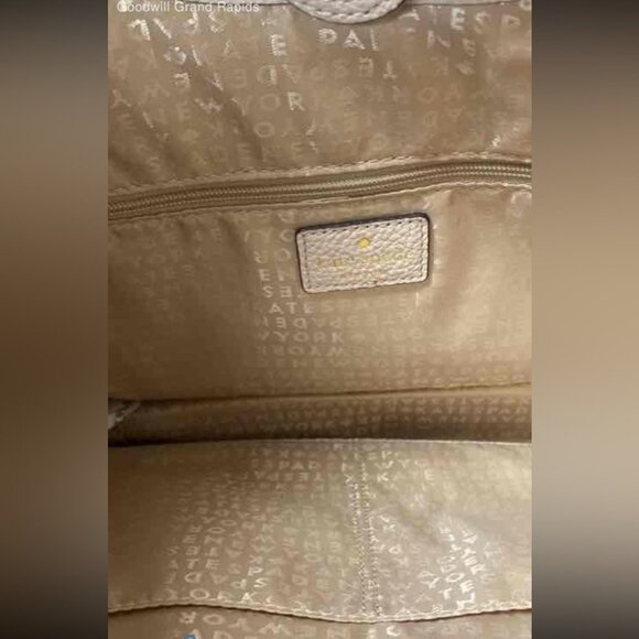 NWT Kate Spade Tan Leather Shoulder Bag Hughes Street Hayess - Picture 7 of 7